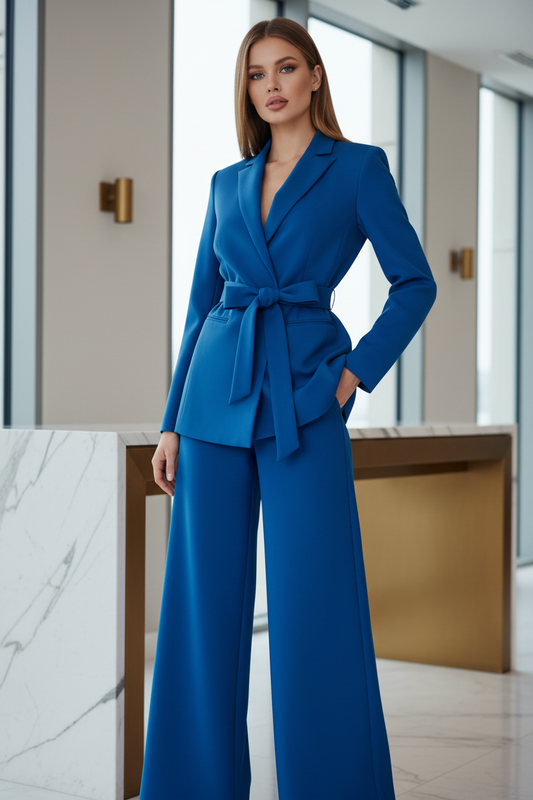 Giacca Lunga Con Cintura