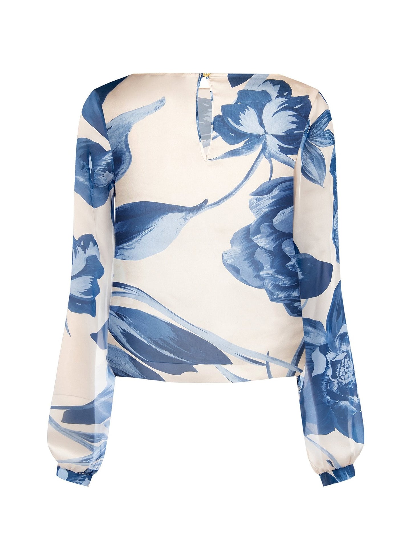 Blusa Maniche Lunghe Fantasia