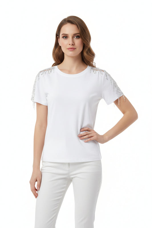 T-Shirt Applicazioni Spalle