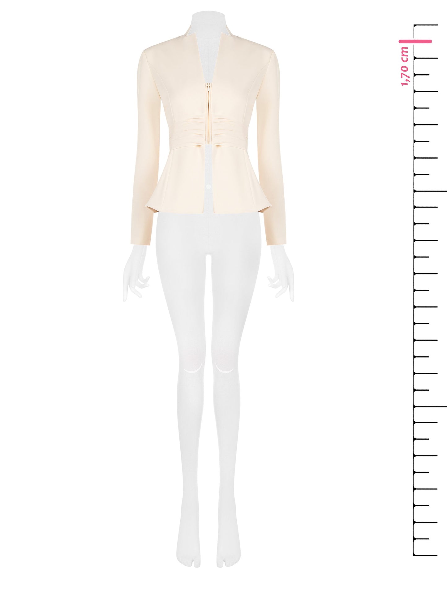 Giacca Con Zip In Scuba Crepes