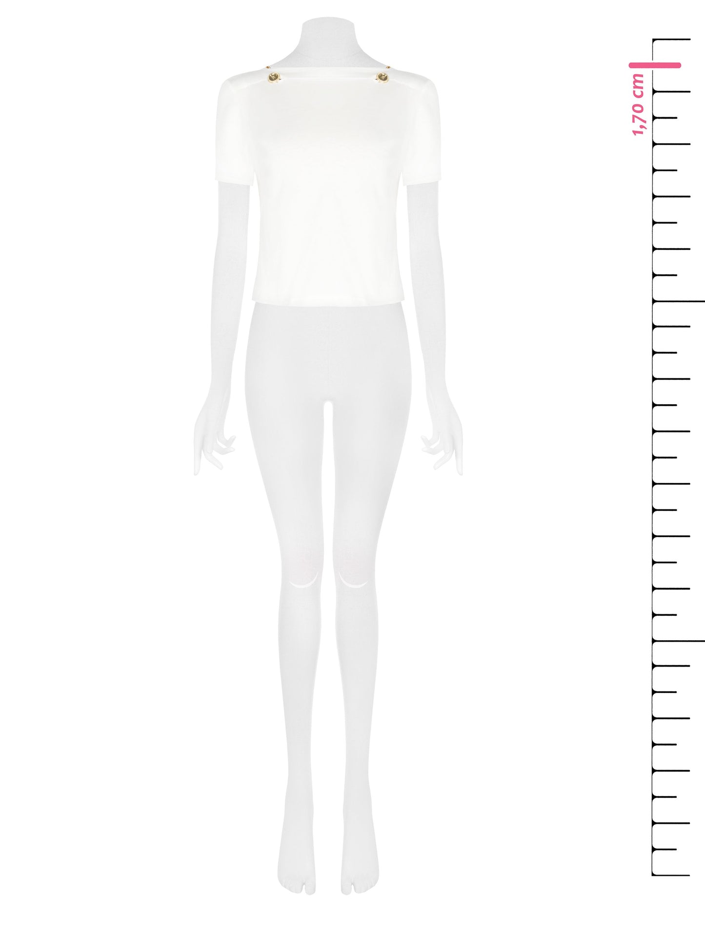 T-Shirt con dettagli Oro