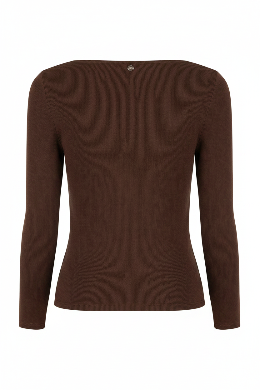 Maglia Manica Lunga Costine Cotone