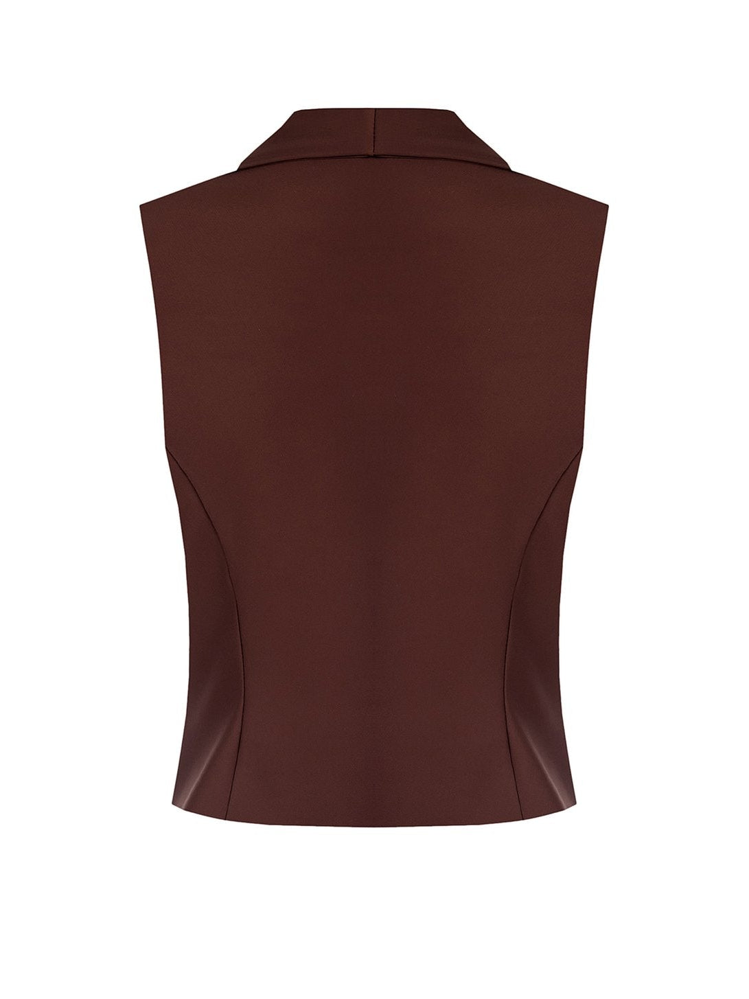 Gilet a Portafoglio in Tessuto Fluido