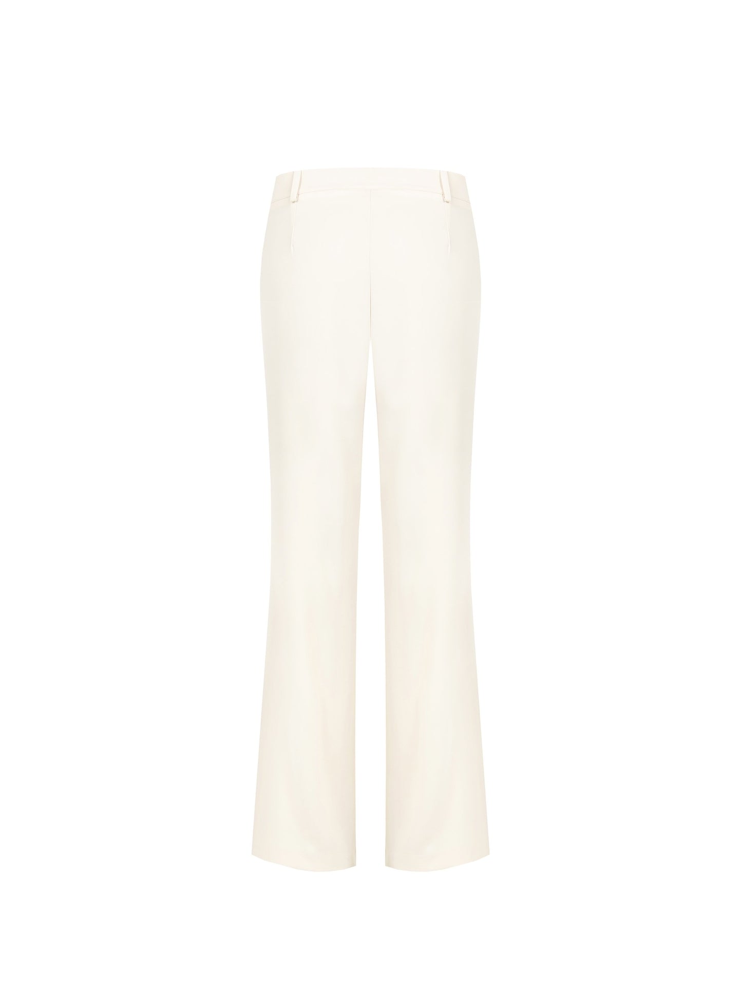 Pantaloni Dritti in Tessuto Fluido