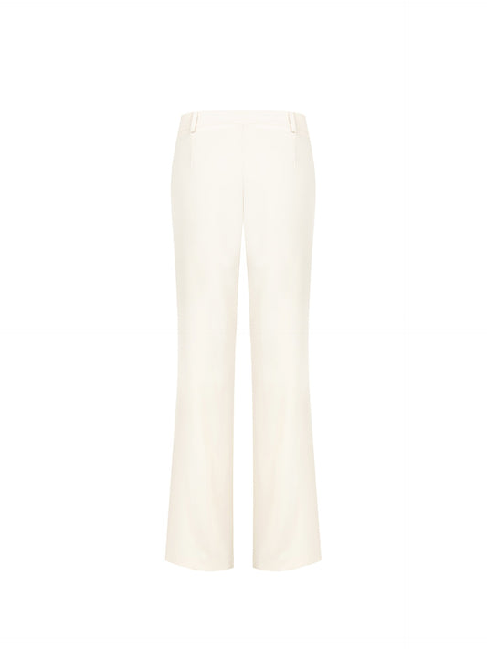 Pantaloni Dritti in Tessuto Fluido