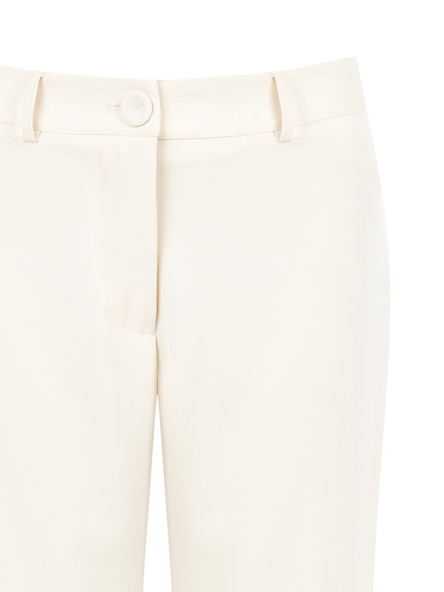 Pantaloni Dritti in Tessuto Fluido