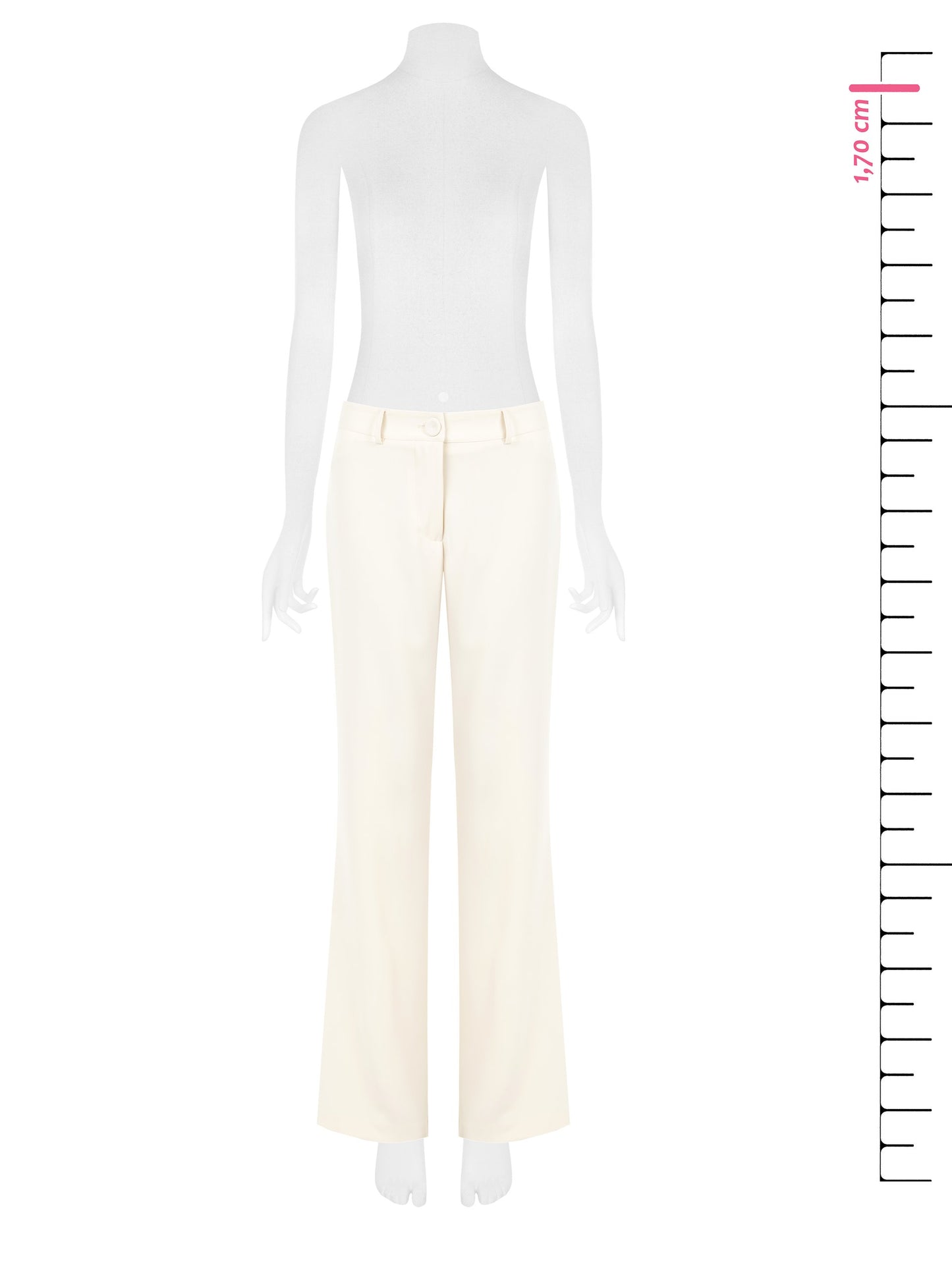 Pantaloni Dritti in Tessuto Fluido