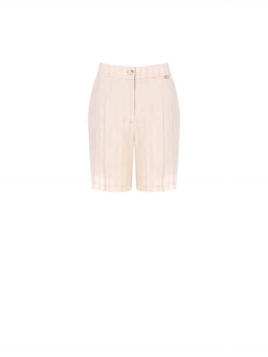 Short in Viscosa Leggero a Righe