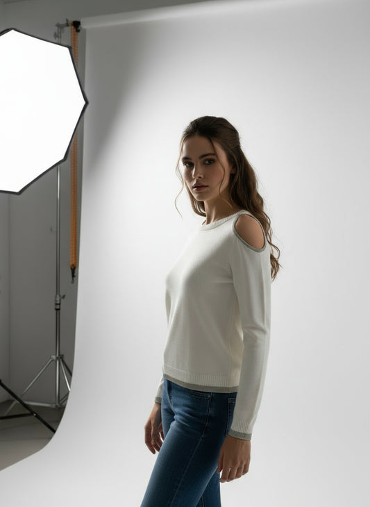 Maglia con dettagli Lurex