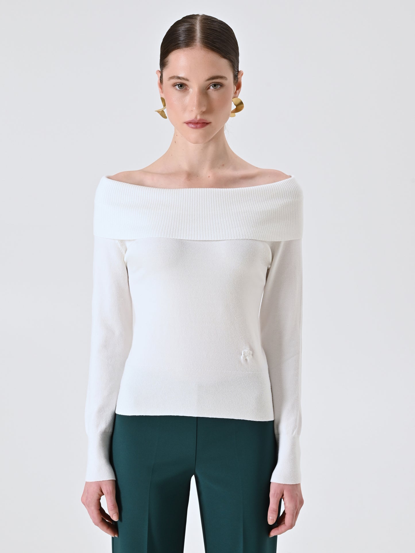 Maglia con Collo Ribaltato