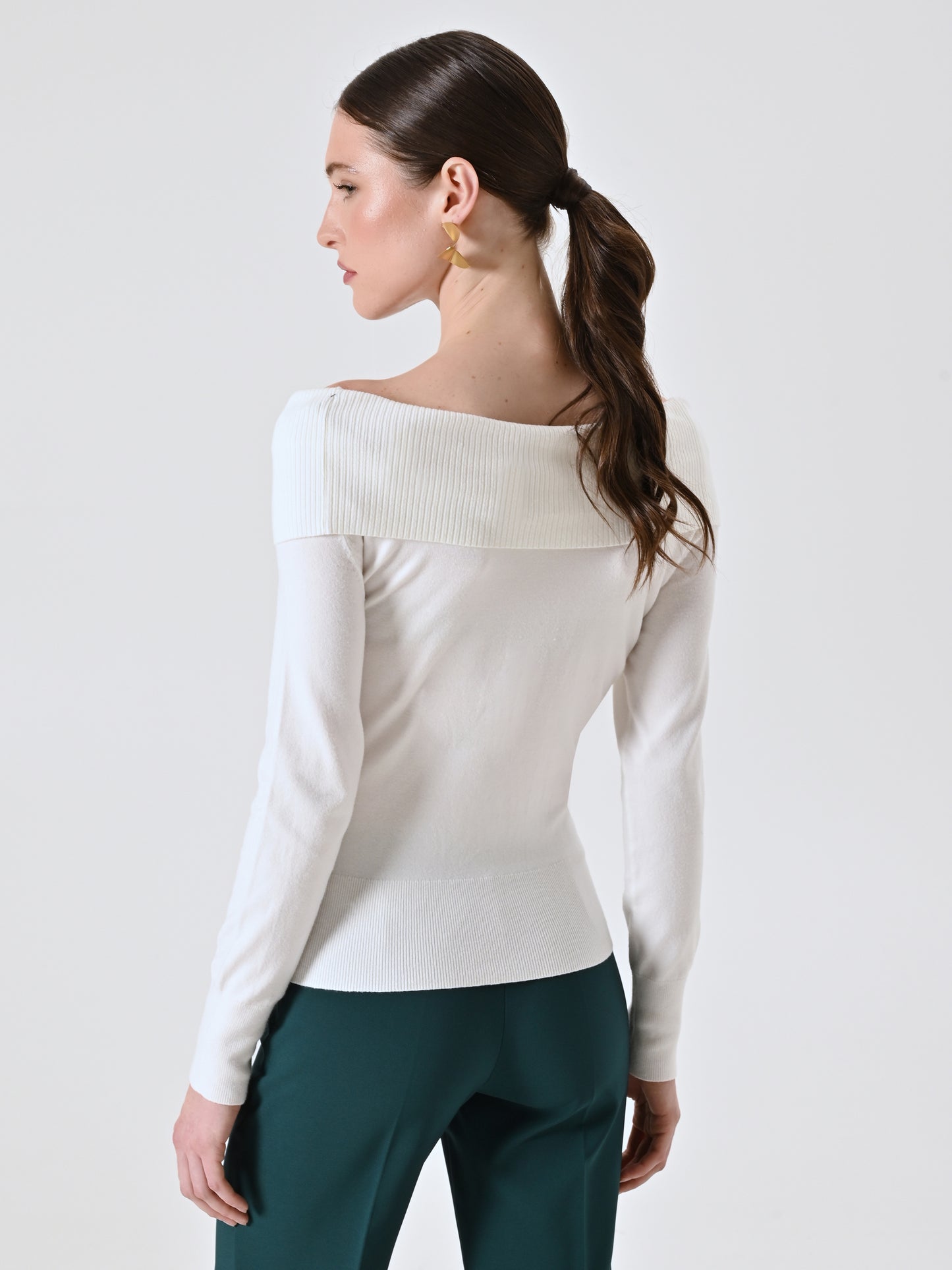 Maglia con Collo Ribaltato