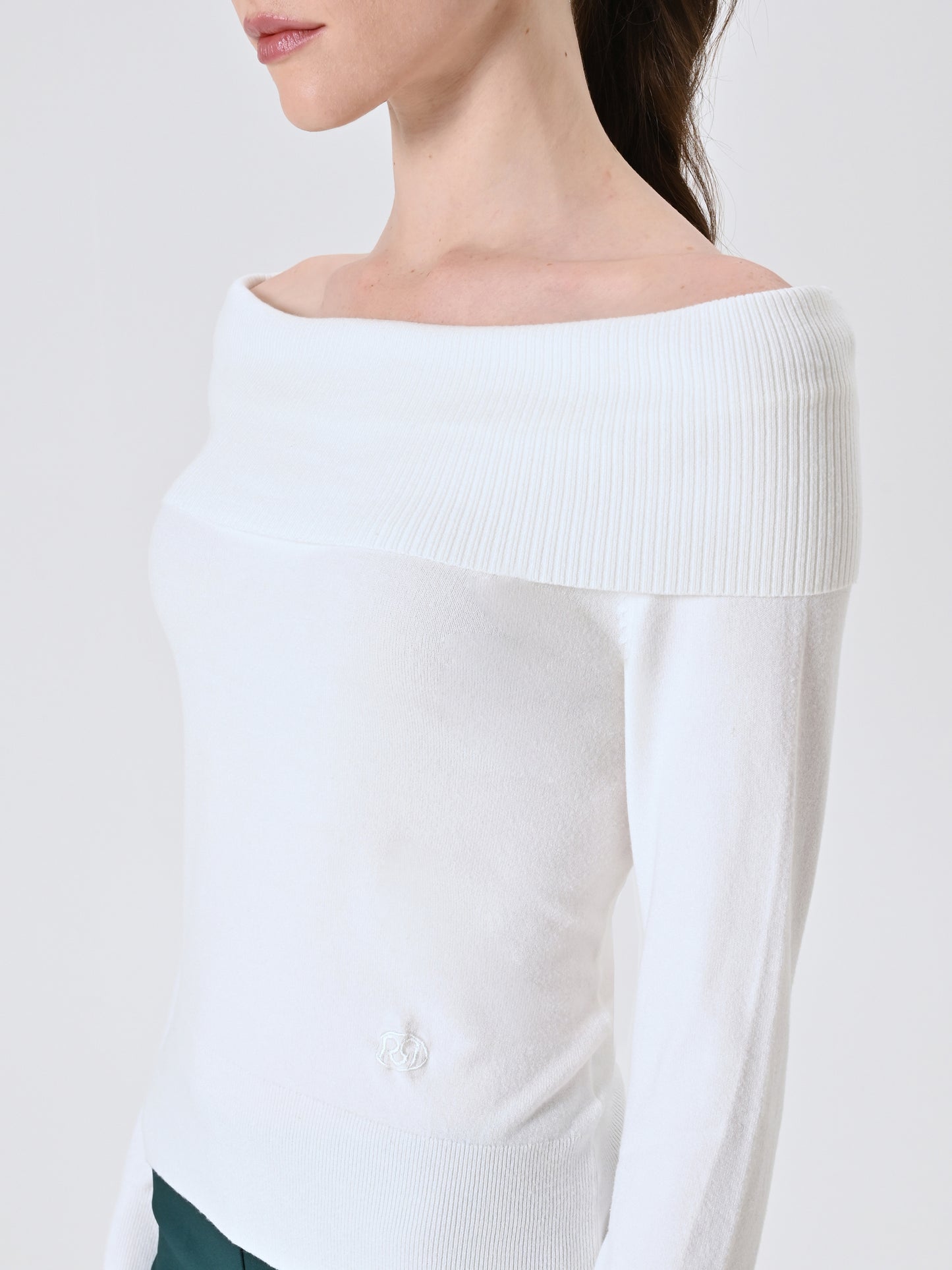 Maglia con Collo Ribaltato