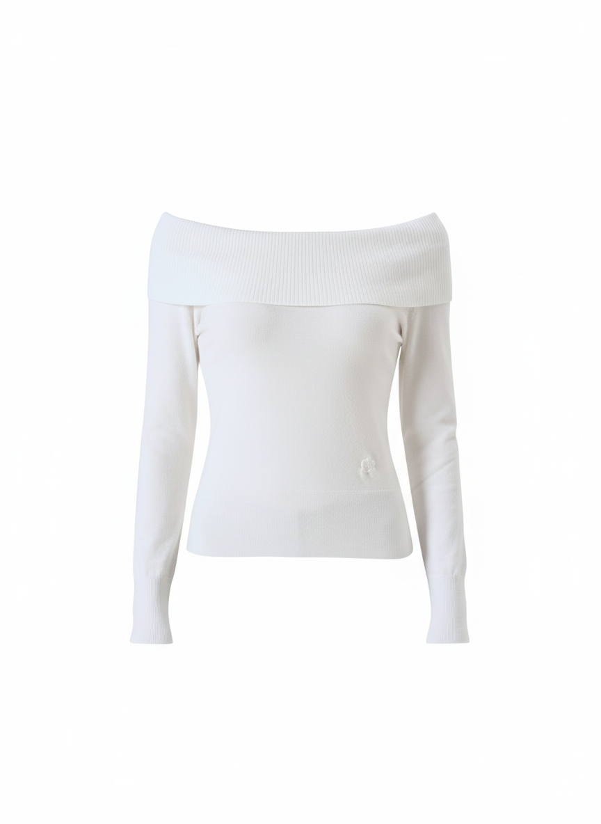 Maglia con Collo Ribaltato