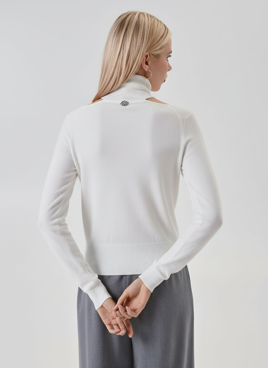 Maglia con dettaglio choker