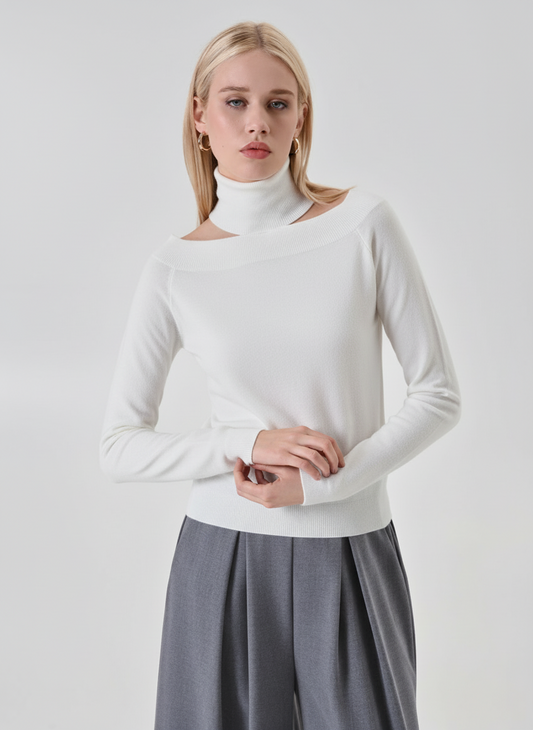 Maglia con dettaglio choker