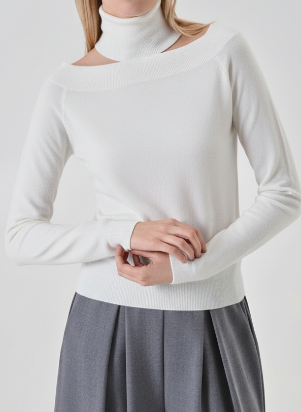 Maglia con dettaglio choker