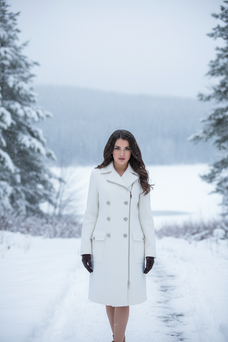 Cappotto Manica Lunga Doppio Petto