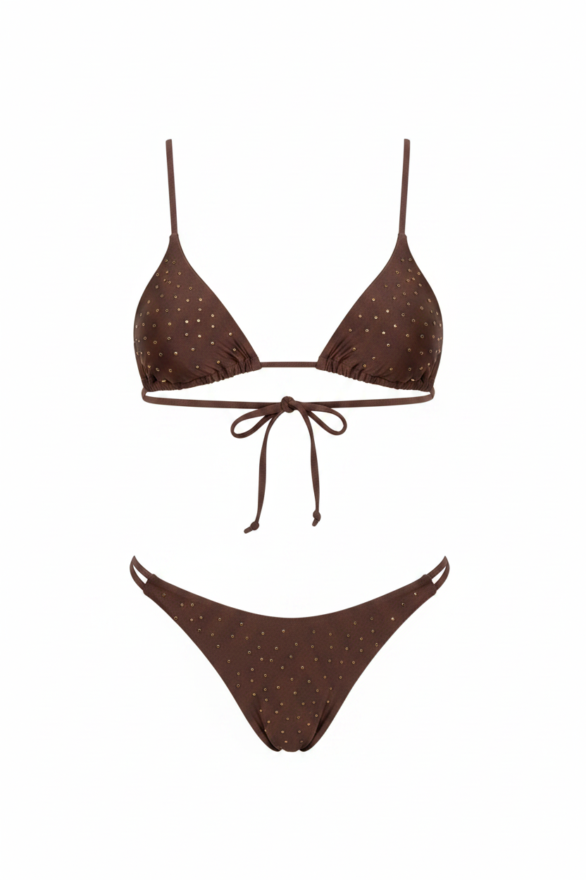 Costume Triangolo Dainetto – Bikini da Spiaggia con Lacci Regolabili