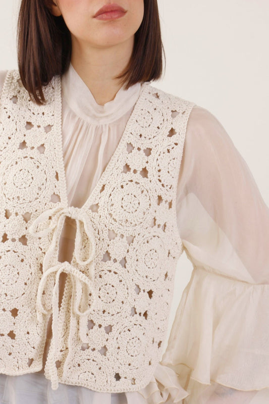 Gilet Crochet con laccetti