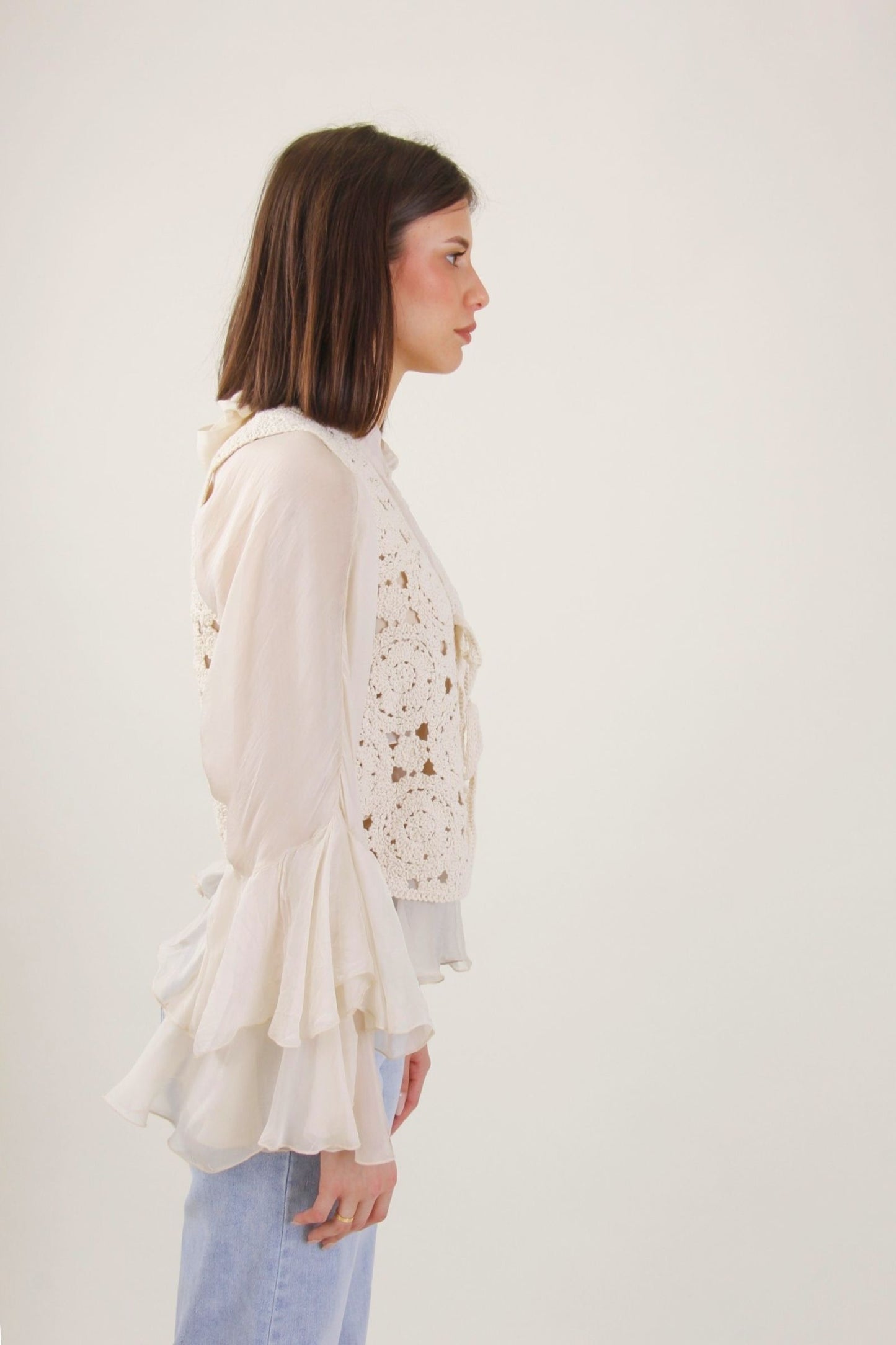 Gilet Crochet con laccetti