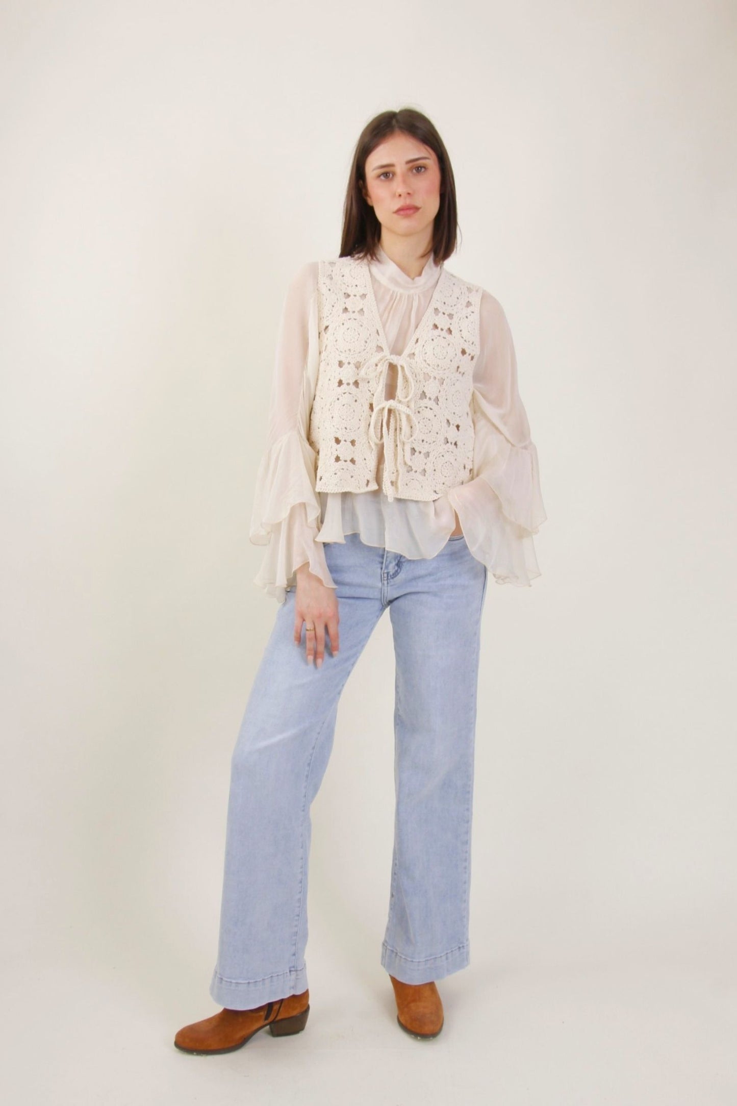 Gilet Crochet con laccetti