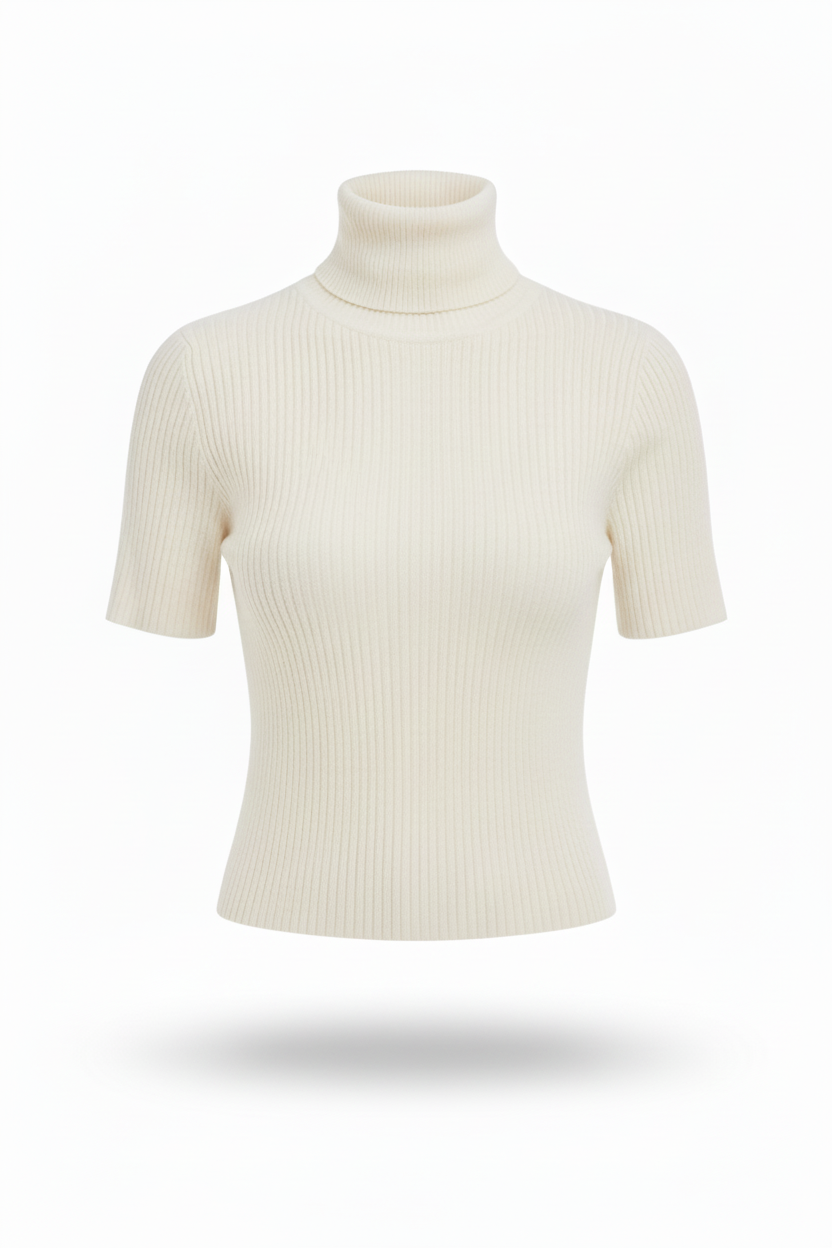 Maglia Collo Alto Costine