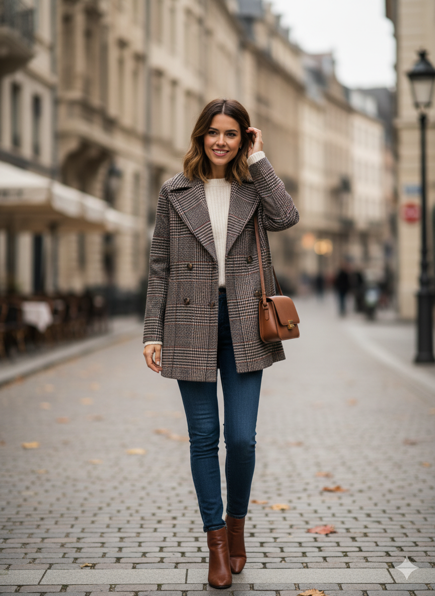 Cappotto Corto in Principe di Galles