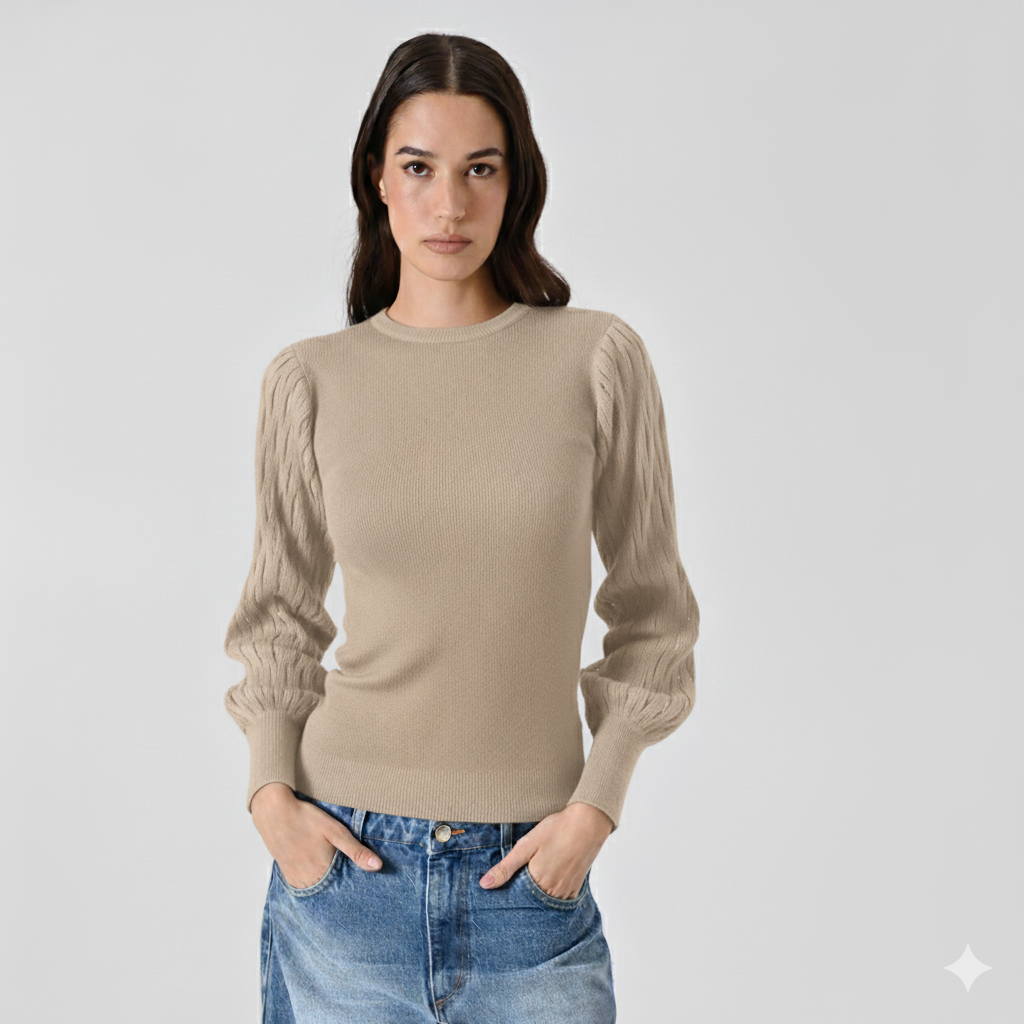 Maglia Girocollo con Trasparenze