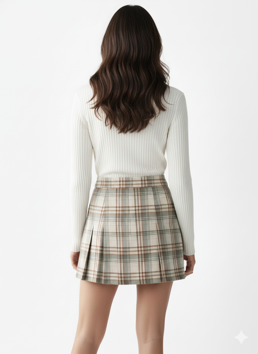 Gonna Quadri Motivo Scozzese