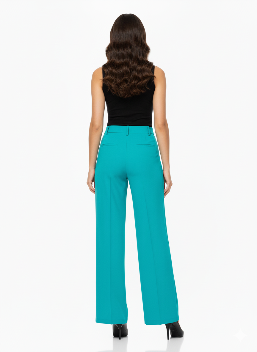 Pantaloni Palazzo con Elastico