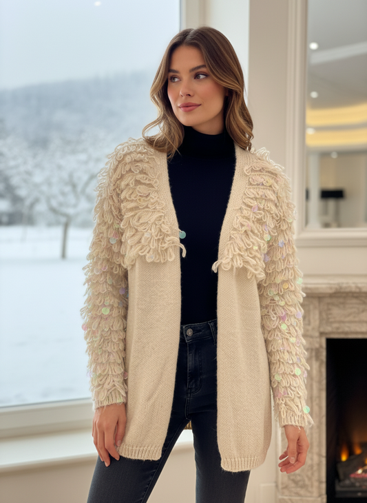Cardigan Frange