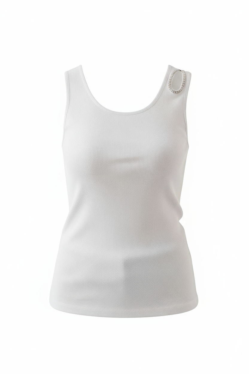 Top a Costine con spallina Gioiello