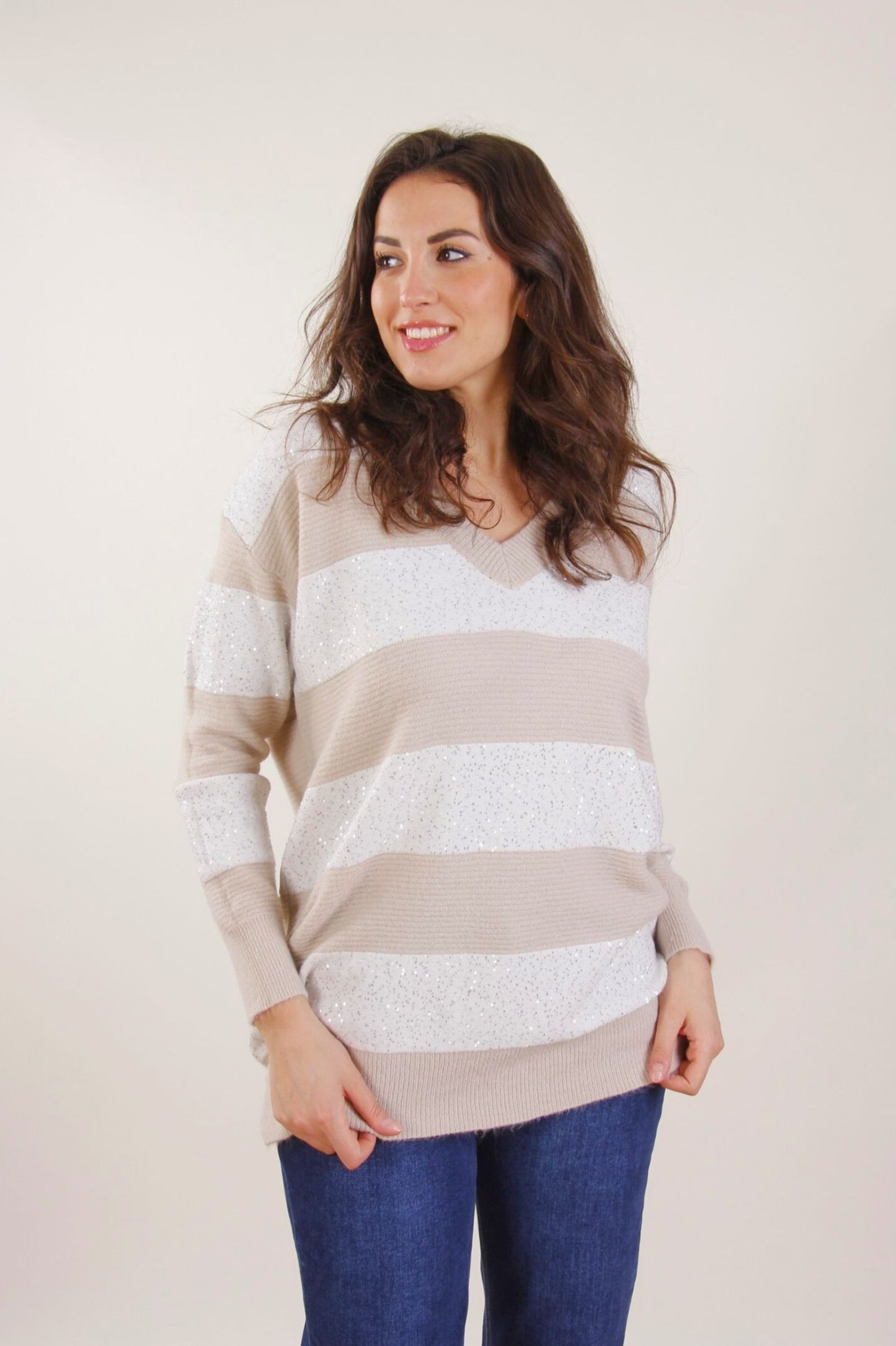 Maglione Oversize con scollo V