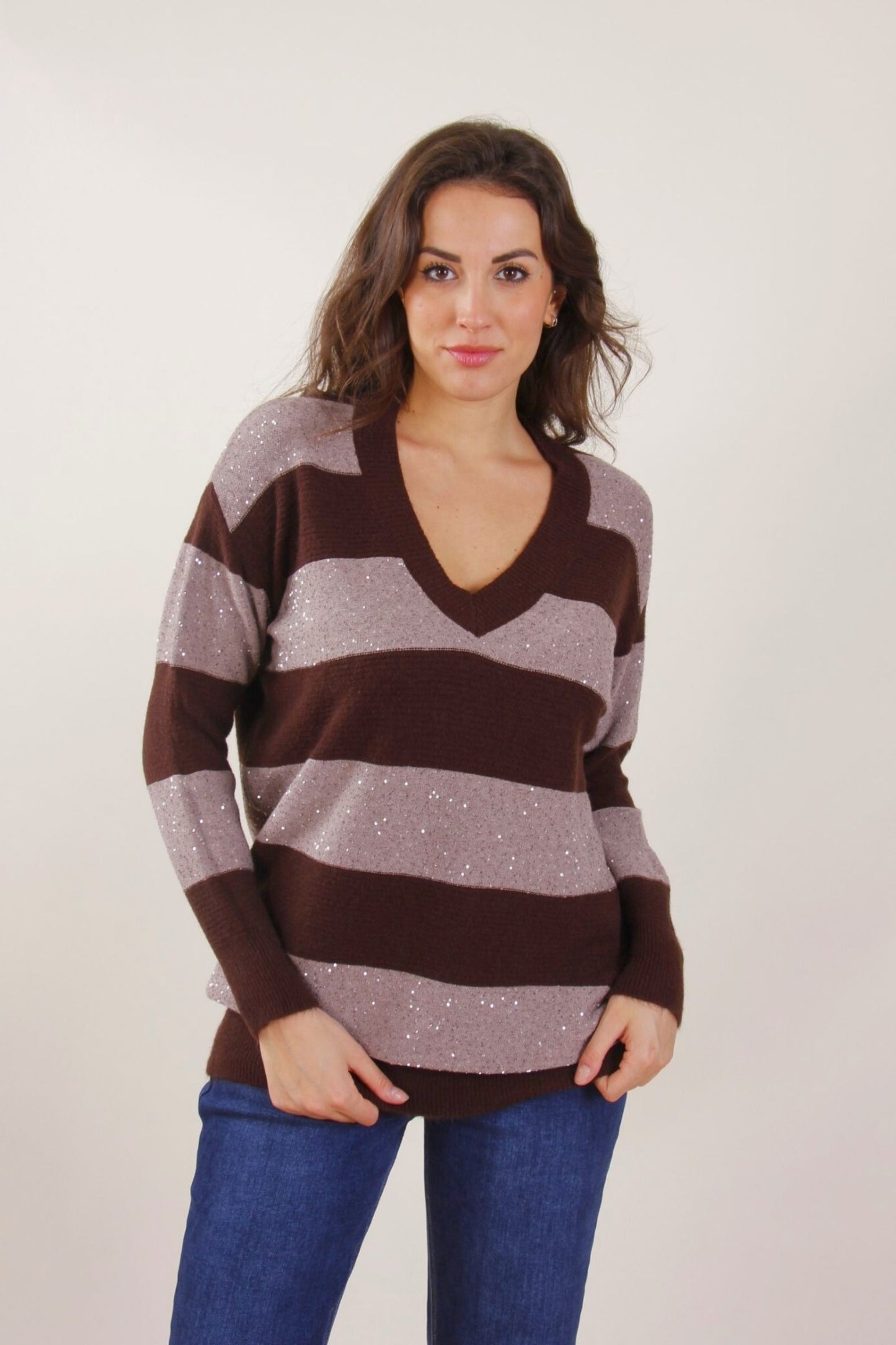 Maglione Oversize con scollo V