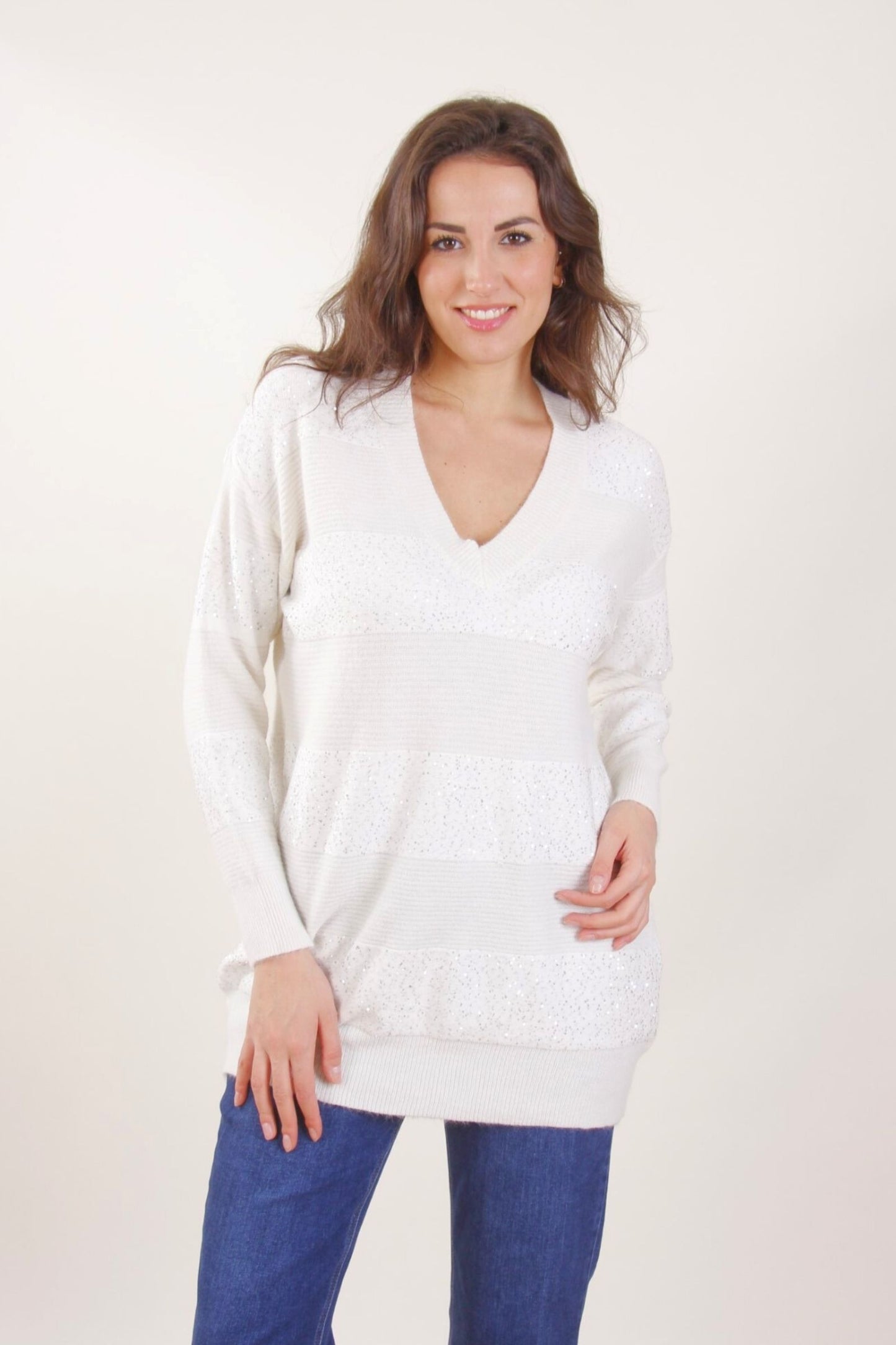 Maglione Oversize con scollo V