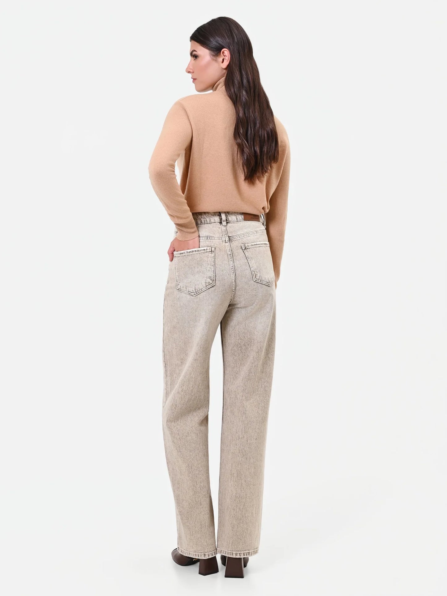 Jeans Ampi a vita alta