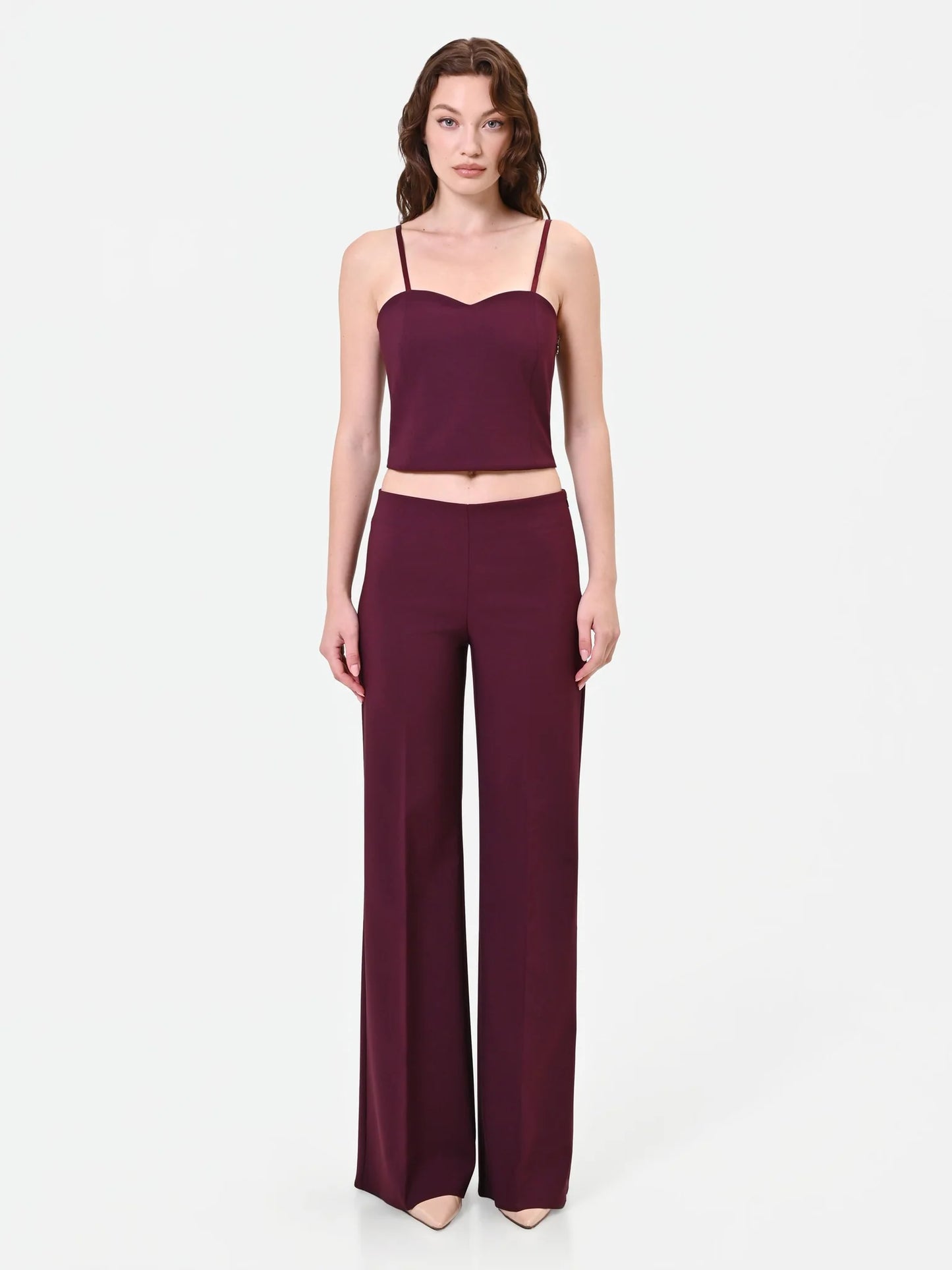 Top Crop con Scollo a Cuore