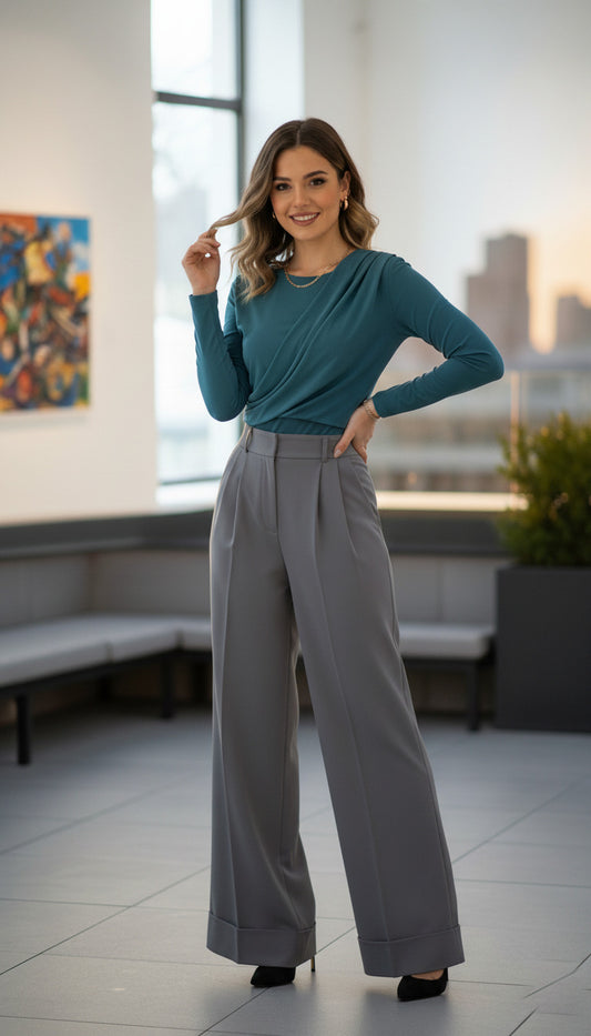 BODY MANICA LUNGA GIRO COLLO