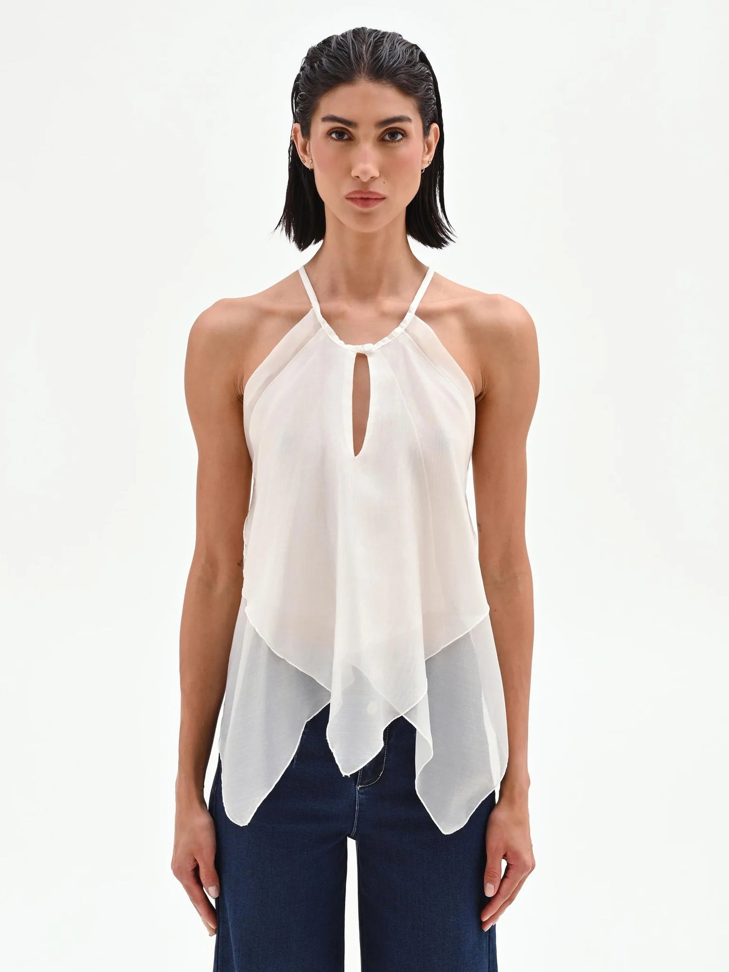 Top con Scollo All'Americana
