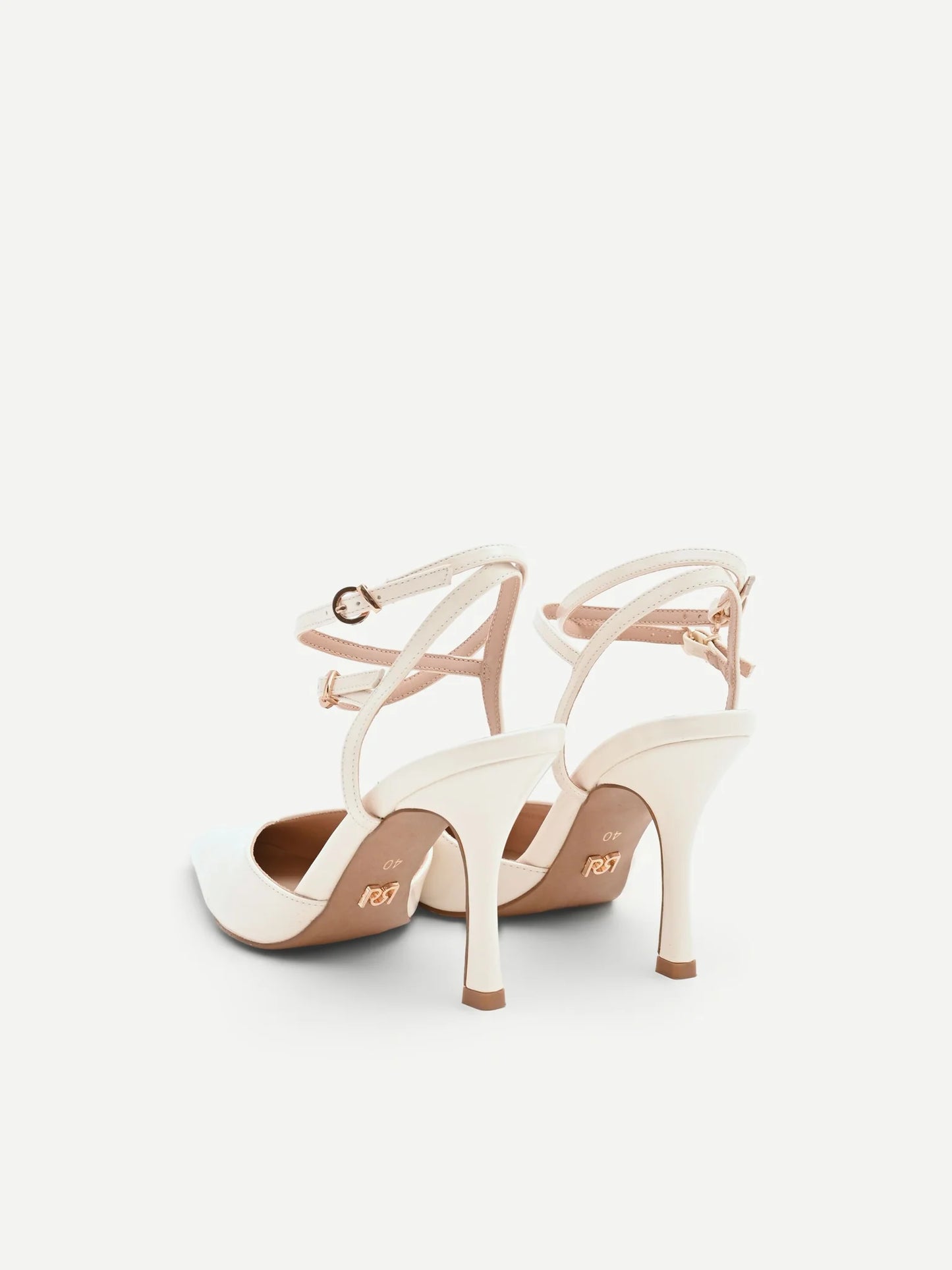 Décolleté Beige Effetto Vernice con Laccetti