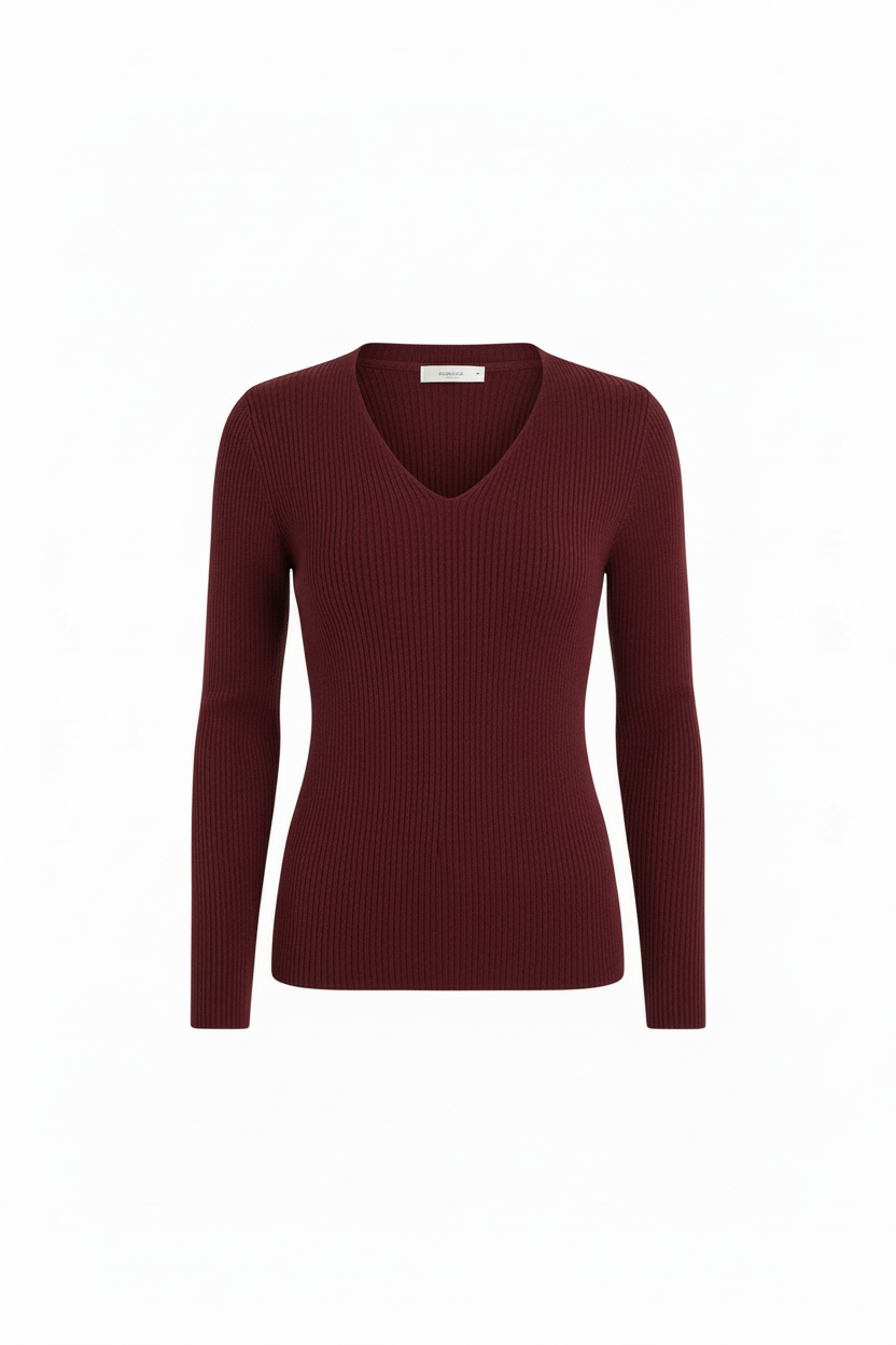 Maglia Costina scollo Punta