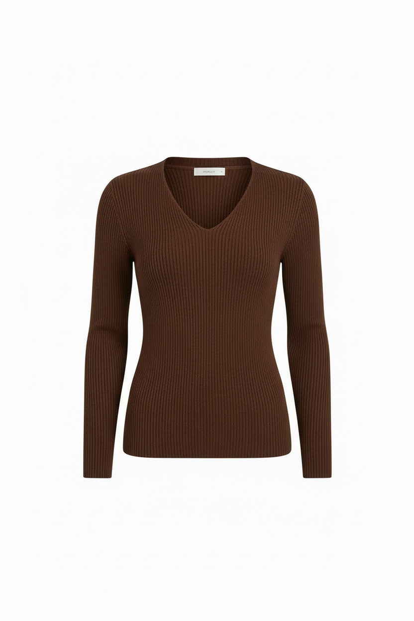 Maglia Costina scollo Punta