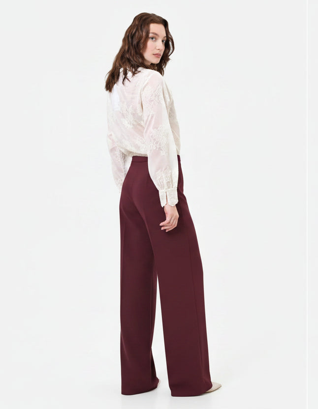 Pantalone a Palazzo con Piega Stirata