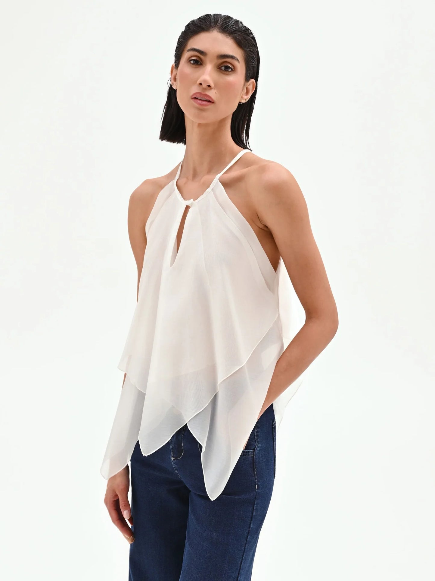 Top con Scollo All'Americana