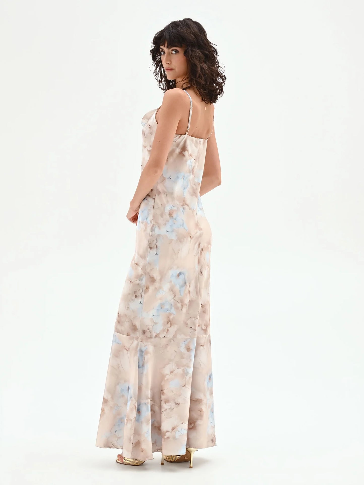 Abito Lungo Sottoveste stampa Acquerello