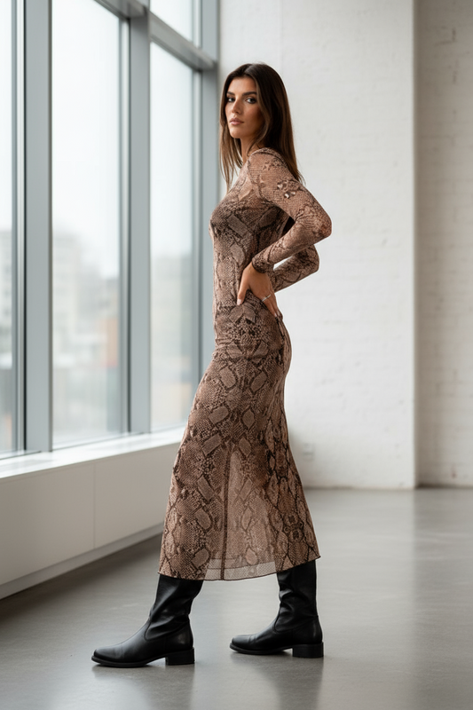 Abito Lungo Fantasia