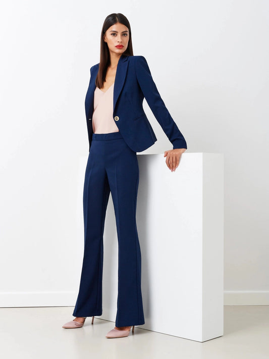 Pantalone Mid Flared in Tessuto Tecnico