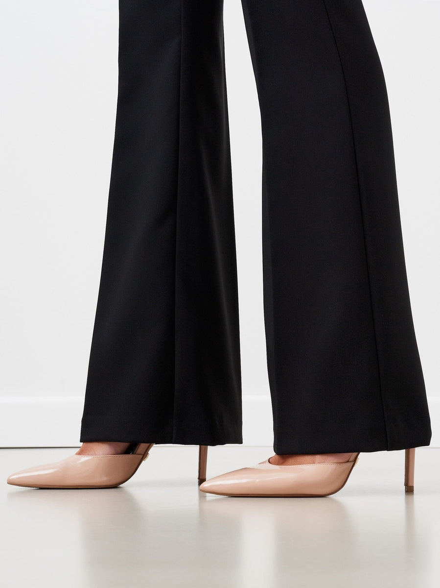 Pantalone Mid Flared in Tessuto Tecnico